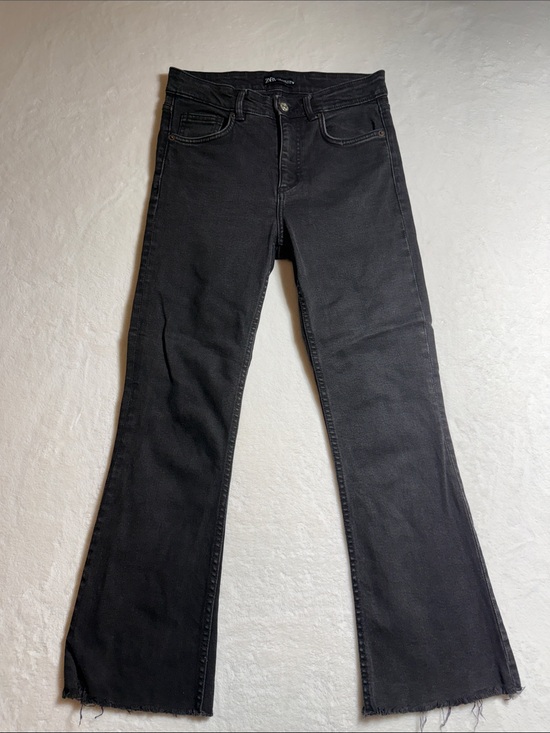 Zara Denim - Zara Black High-Rise Flare Jeans
